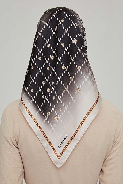 Armine Sura Silk Scarf Nostalgia Series - 8612Ds-04