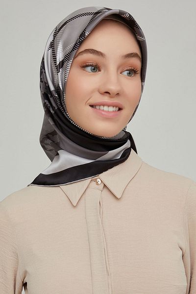 Armine Twill Silk Scarf Nostalgia Series - 8620d-05