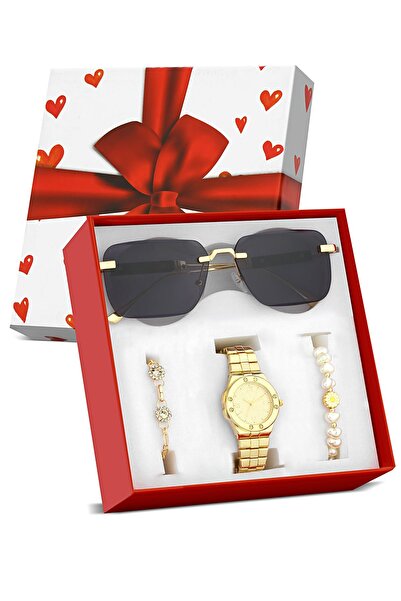 Zzla Kadın Kol Saati & Güneş Gözlüğü & 2 Çift Bileklik PL167