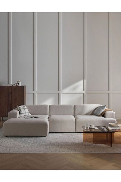 Pablohome BOMBAİ Köşe Koltuk -Keten Köşe - L KÖŞE