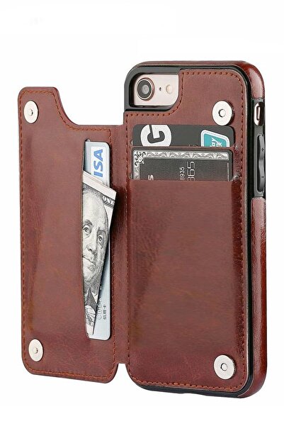 Lima محفظة ذكية وظيفية لهاتف آيفون 7 مع حامل بطاقة ومحفظة