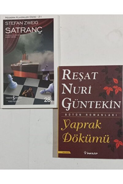 TÜRKİYE İŞ BANKASI KÜLTÜR YAYINLARI Satranç (İş Bankası) + Yaprak Dökümü. 2 K...