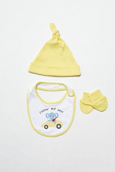 LC Waikiki White Optical Ffb Set for Baby Boy - Top and Bottom Set