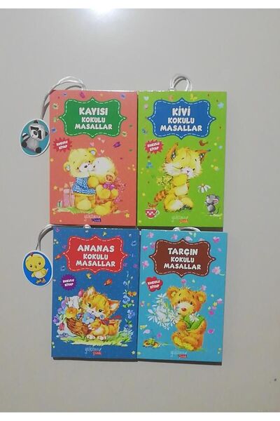 Yakamoz Yayınları Ananas Kokulu+Kivi Kokulu+Tarçın Kokulu+Kayısı Kokulu Masal...