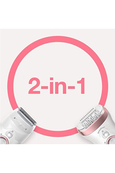 Braun Silk-epil Epilation, Gentle Shave, Easy-to-reach Areas, Wet & Dry, Pressure Guide - Se 9720