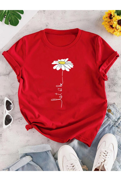 FECCY Tricou unisex cu imprimeu Daisy