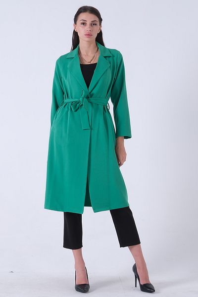 Feminist Emerald Cap - Single Button, Waist Tied0809022