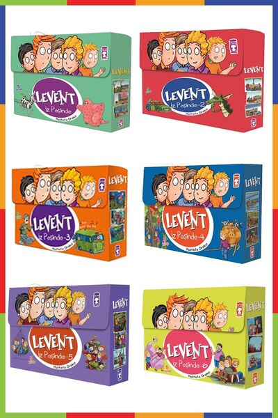 Timaş Çocuk Levent Iz Peşinde 1 - 2 - 3 - 4 - 5 - 6 - (6 Full Set) - 30 Kitap