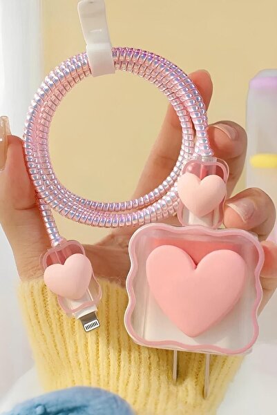 WANNA PROTECT Iphone 18-20w Uyumlu Figürlü Sevimli Şarj Başlığı Adaptörü Örme...