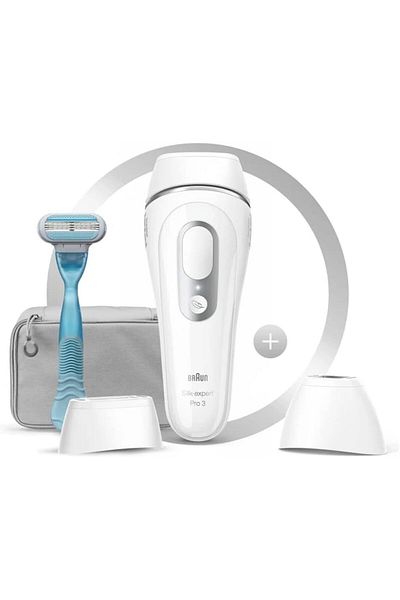Braun IPL Silk-expert, Optimal power, SkinPro, Precision head, Venus razor, premium bag - PL 3221