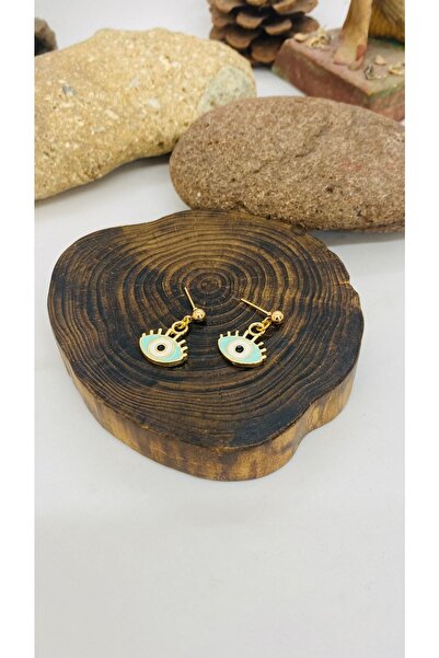 Porsuk Alternatif Handmade Ethnic Authentic Hippie Bohemian Enamel Eye Earrings