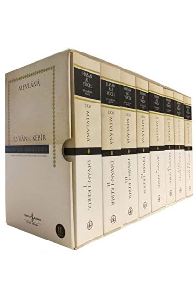 İş Bankası Kültür Yayınları Divan-ı Kebir (8 Cilt - Kutulu) - Hasan Ali Yücel...