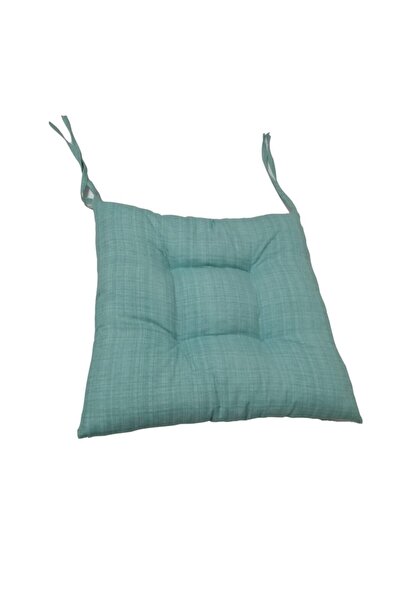 lazilla Eco Line Sandalye Minderi Düğme Dikişi Detaylı 38x38cm Bağcıklı