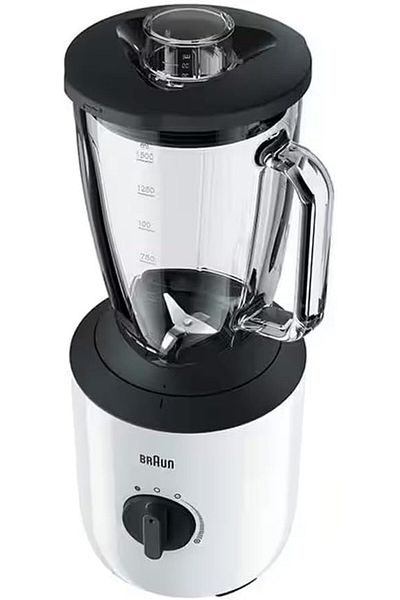 Braun Glass Jug Blender 800W, 1.5L, TriAction, Variable speed & pulse, Thermo Resistant - JB 3173