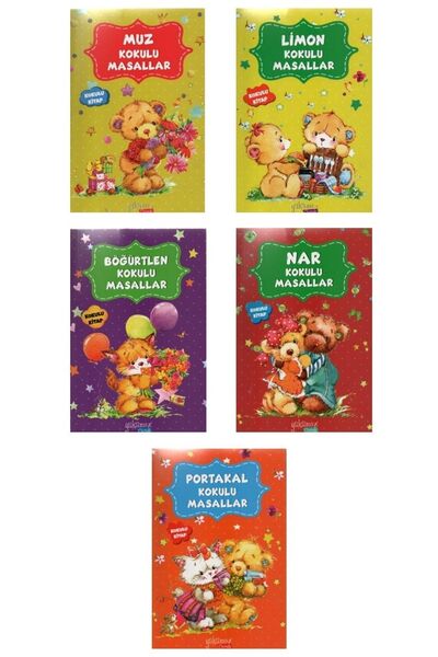 Yakamoz Yayınları مجموعة كتب سلسلة حكايات معطرة مكونة من 5 كتب بحجم متوسط