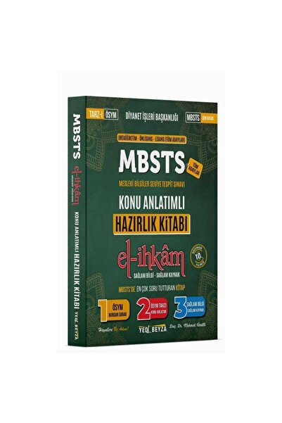 Yedi Beyza Yayınları 2025 Mbsts El-ihkam Hazırlık Kitabı Mehmet Ümitli