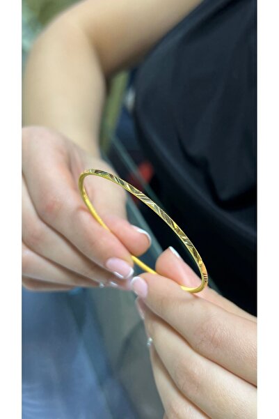 25 gr (Gram) Yasemin Oluklu Ajda Bilezik 22 Ayar Altın