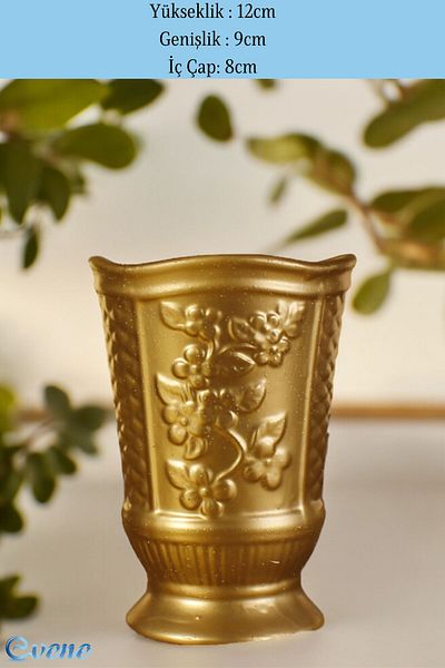Evene Countertop Cutlery Decorative Upright Cutlery Cylinder Cutlery Gold Color Model 9