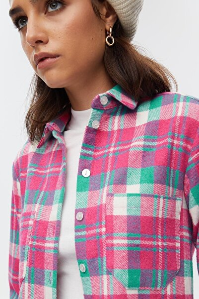 STELLA PULVIS Γυναικείο πουκάμισο με διπλή τσέπη καρό