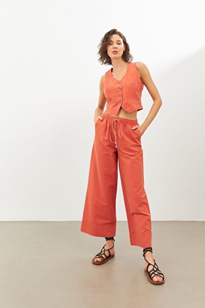 STELLA PULVIS Γιλέκο από λινό πλακάκι