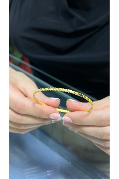 kuyumcu nurettin 17 gr (Gram) İki Telli Adana Burma Bilezik 22 Ayar Altın