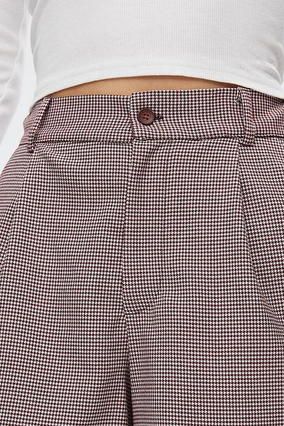 STELLA PULVIS Gingham Pleated Women's Shorts