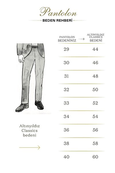 AC&Co / Altınyıldız Classics Erkek Füme Slim Fit Dar Kesim 5 Cep Esnek Chino Pantolon