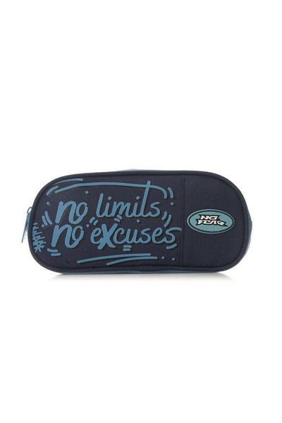 No Fear Original Pencil Bag Double Compartment Navy Blue