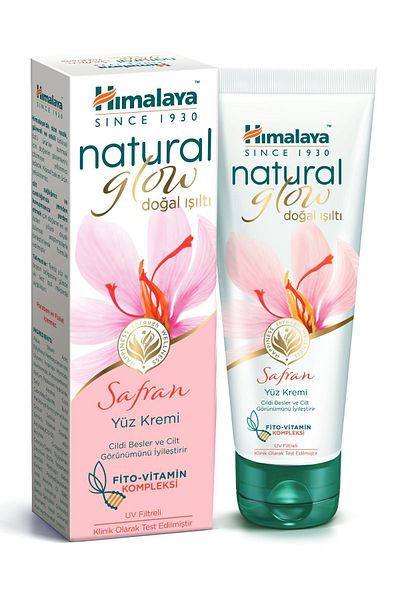 Himalaya Since 1930 كريم الوجه الطبيعي المشرق 50 جرام - الزعفران والنياسيناميد ومركب فيتامين فيتو
