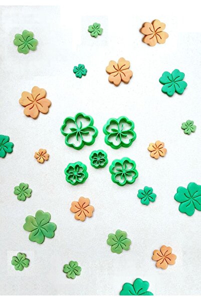 WE3D مجموعة قوالب لب السيراميك من طين البوليمر لاكي كلوفر مكونة من 5 قطع 1.5 ...