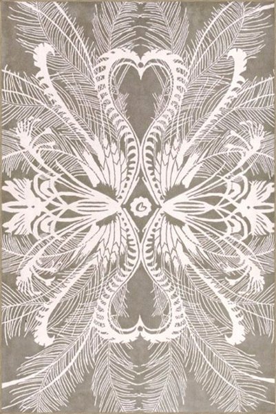 Rugs Modern Halı Χαλί με υφαντή βάση και απαλό μοτίβο με θέμα τις πεταλούδες ...