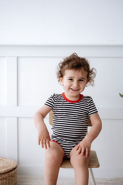 Lilabio 100% Cotton 2-Piece Short Sleeve Baby Bodysuit