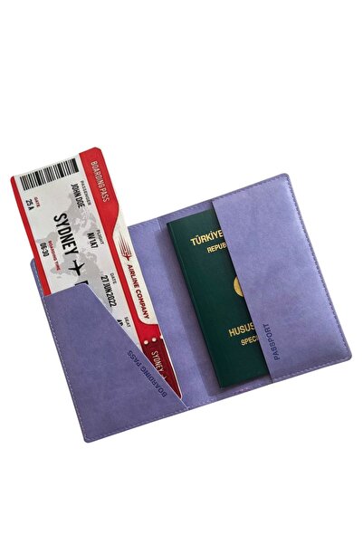 Smyrna Acar Mira Thermo Δερμάτινη Θήκη Διαβατηρίου Θήκη Διαβατηρίου Λιλά