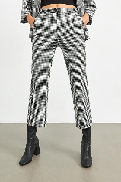 STELLA PULVIS Siyah Kaz Ayağı Boru Paça Pantolon