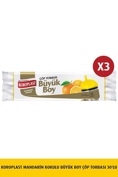 Koroplast Mandarin Scented - Large Size Garbage T. 10 x 3 Pieces