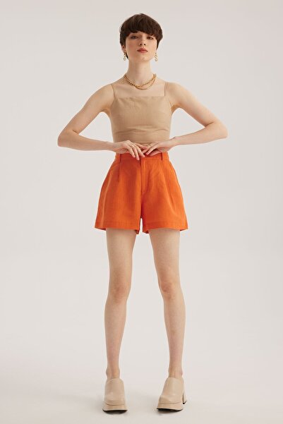 STELLA PULVIS Екрю топ на бретельках