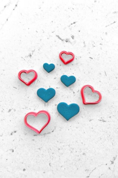 WE3D 1.5-3cm Romantic Polymer Clay Ceramic Plasticine Mold Set