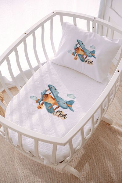 Lilabio İsme Özel 70x120 Park Yatak Ve Anne Yanı Pike Seti