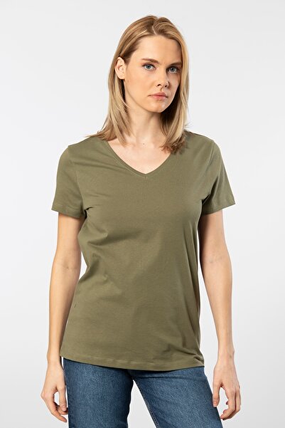 Wtshirt Футболка Venice V Yaka Basic - 100% бавовна