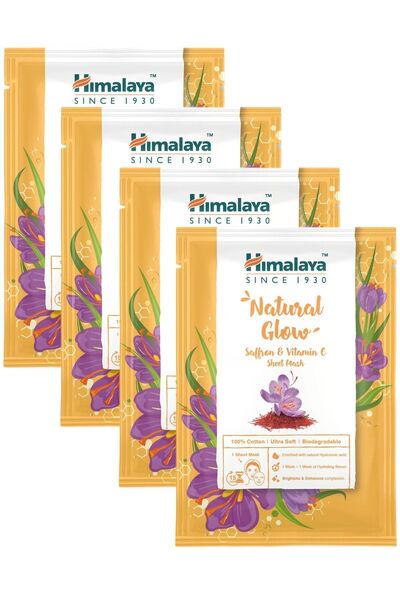 Himalaya Since 1930 Aydınlatıcı Kağıt Maske, Safran, C Vitamini, Hyaluronik A...