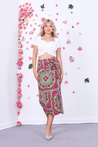 ZEYWEAR Skirt with Waist Tie Detail