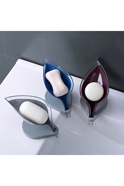 Yenimiyeni Yaprak Şekilli Sabunluk Vakumlu Kaymaz