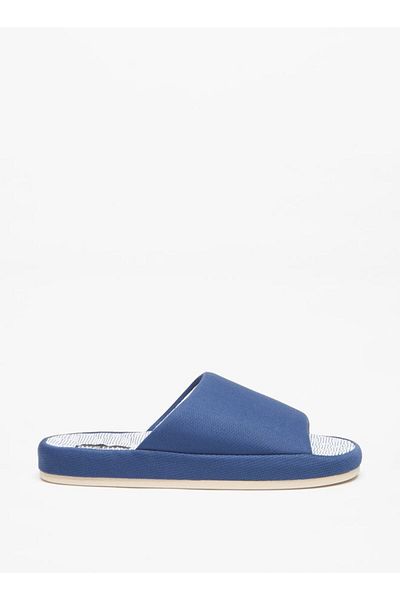 Duchini Men's Textured Bedroom Slide Slippers