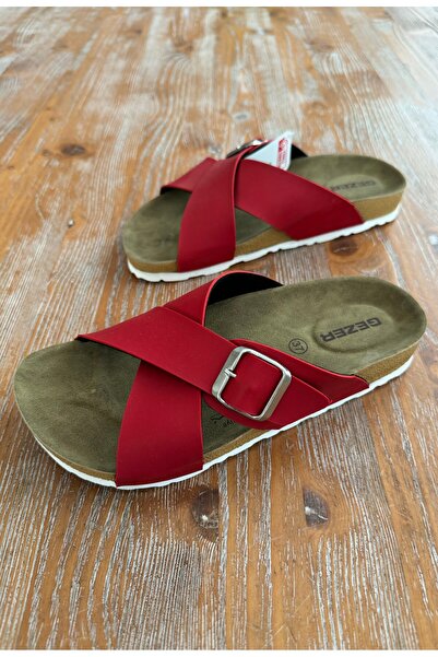 GEZER Birken Modeli Anatomik Taban Ayarlanabilir Çapraz Bantlı Unisex Günlük Terlik
