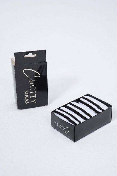 C&City Men's Striped 3-Piece Socket Set - Black/Striped