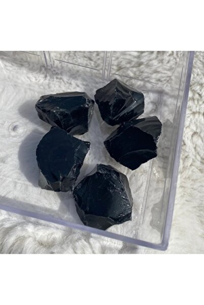 Elifsu Jewelry Obsidyen Taşı Doğal Taş Ham Kütle