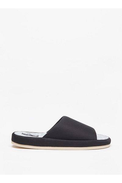Duchini Men's Textured Bedroom Slide Slippers