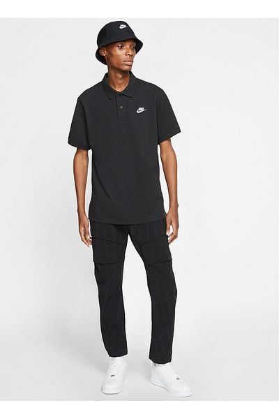 Nike Men's Black Polo T-Shirt CJ4456-010 NSW CE POLO MATCHUP PQ