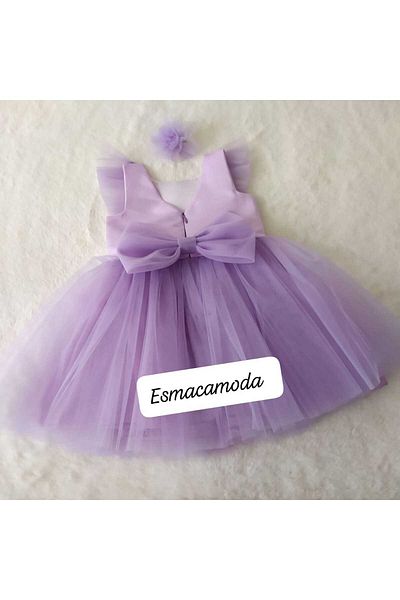 esmacamoda Lilac Girl's Dress - Tulle Model