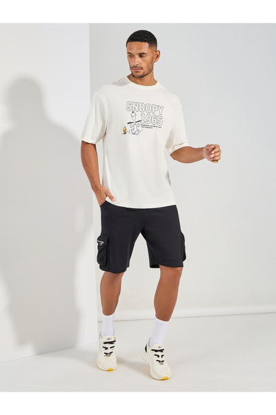 Styli Snoopy Graphic Print Compact Jersey Oversized T-Shirt